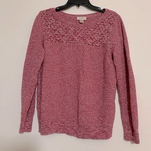 Loft Pink and Rose Colored Sweater